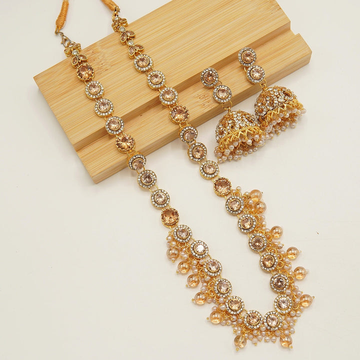 Egyptian Ghini Style Jhumkay Mala Set - tlmjewels