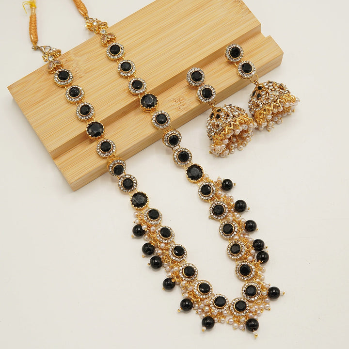 Egyptian Ghini Style Jhumkay Mala Set - tlmjewels