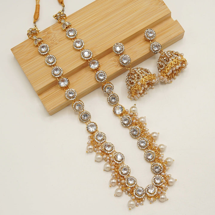 Egyptian Ghini Style Jhumkay Mala Set - tlmjewels