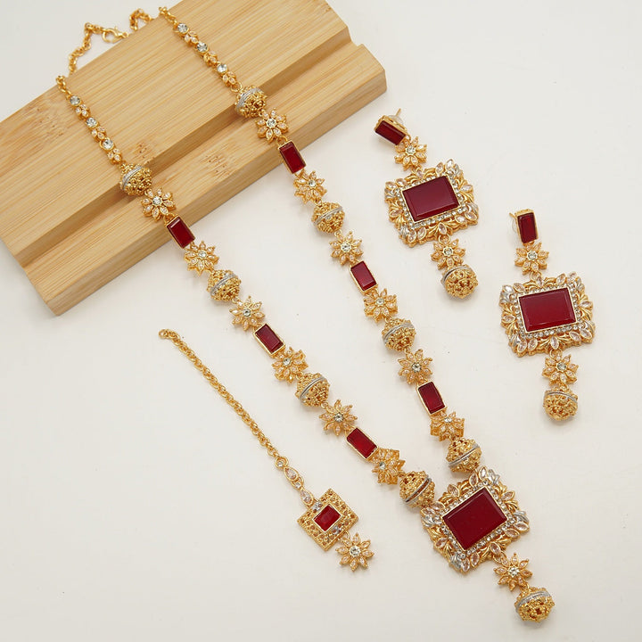 Egyptian Long Party Wear Mala Set - tlmjewels