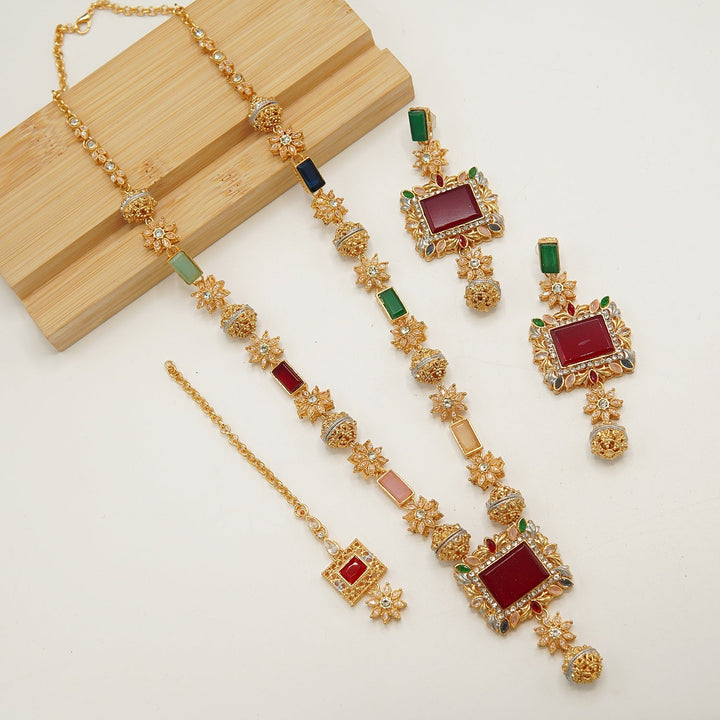 Egyptian Long Party Wear Mala Set - tlmjewels