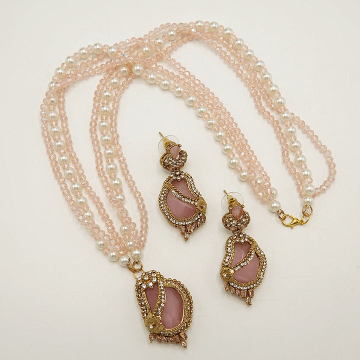 Egyptian Mini Pendant Set With Fancy Mala - tlmjewels