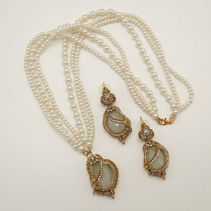 Egyptian Mini Pendant Set With Fancy Mala - tlmjewels
