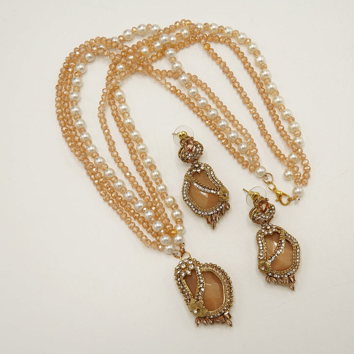 Egyptian Mini Pendant Set With Fancy Mala - tlmjewels