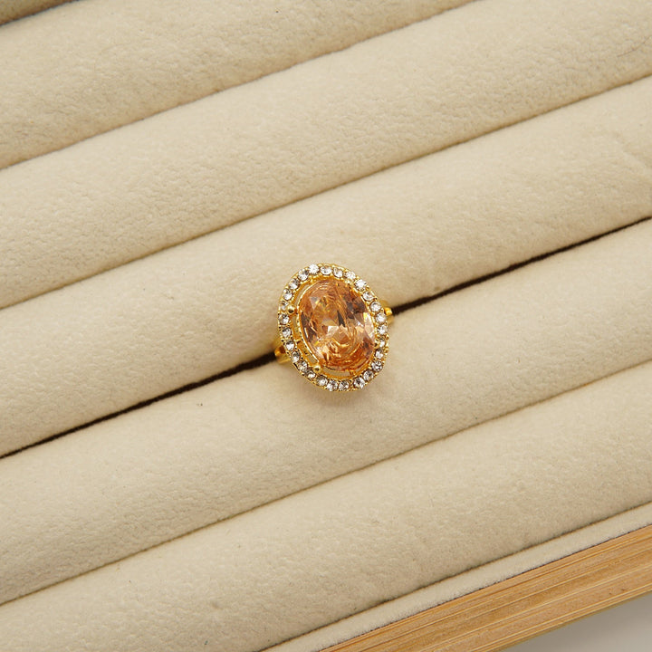 Egyptian One Stone Round Ring - tlmjewels