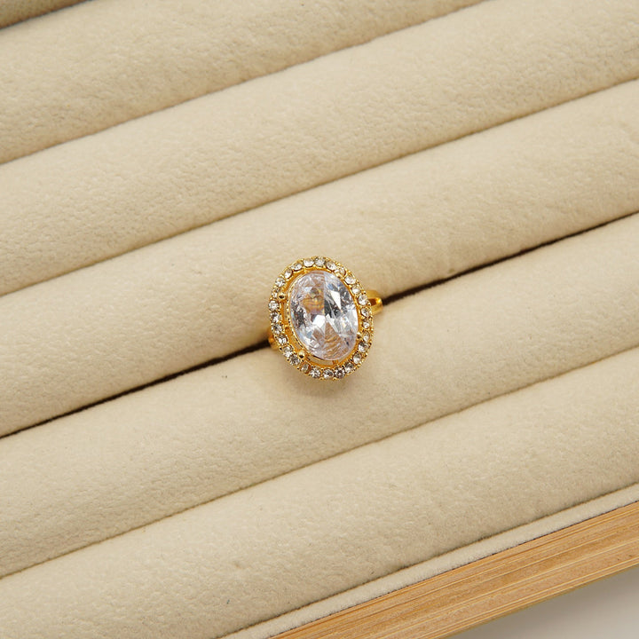 Egyptian One Stone Round Ring - tlmjewels