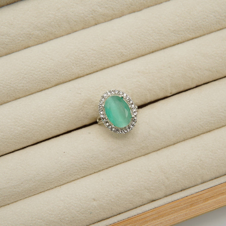 Egyptian One Stone Round Ring - tlmjewels