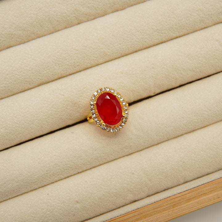 Egyptian One Stone Round Ring - tlmjewels