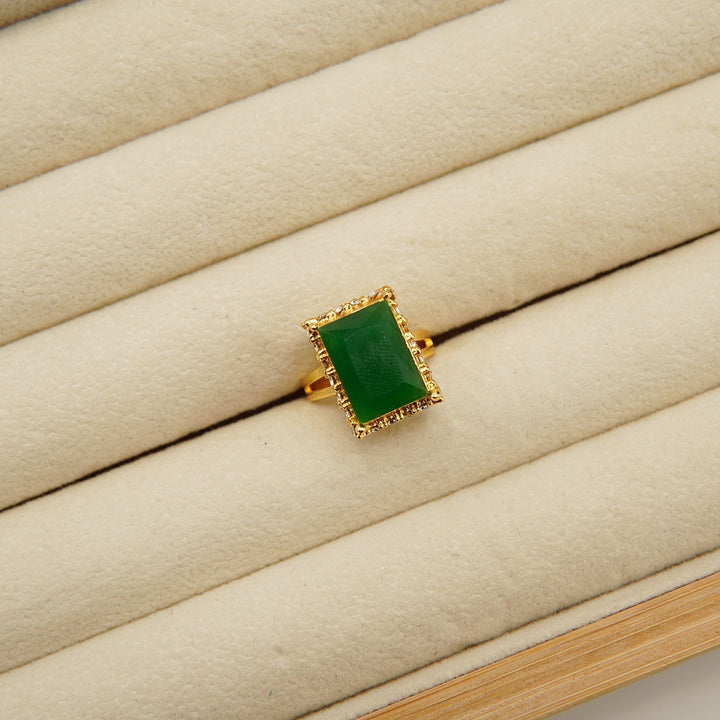Egyptian One Stone Square Ring - tlmjewels