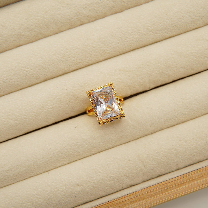 Egyptian One Stone Square Ring - tlmjewels