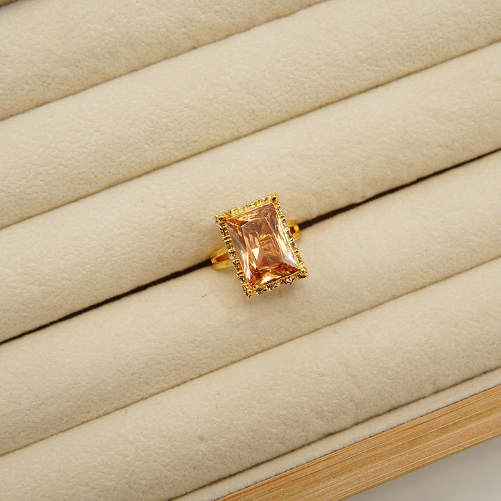 Egyptian One Stone Square Ring - tlmjewels