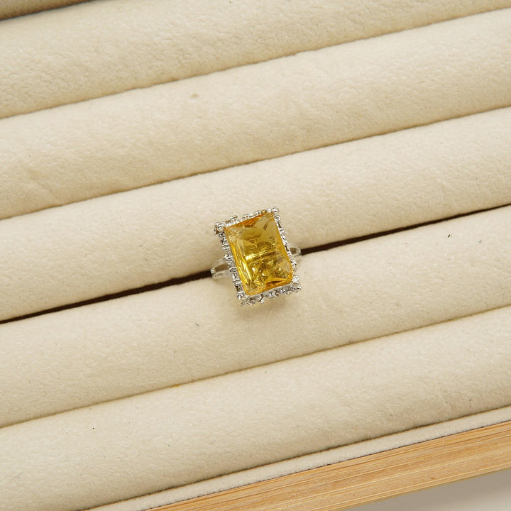 Egyptian One Stone Square Ring - tlmjewels