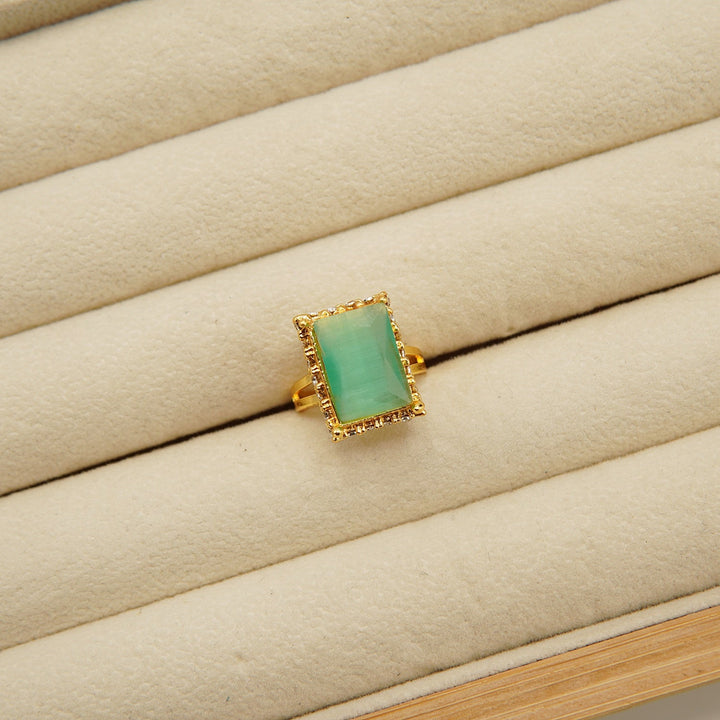 Egyptian One Stone Square Ring - tlmjewels