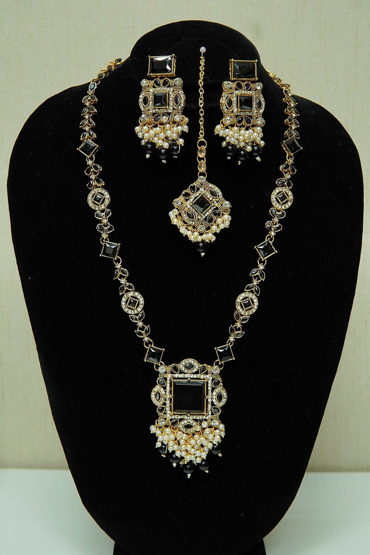 Egyptian Polki Mala Set - tlmjewels