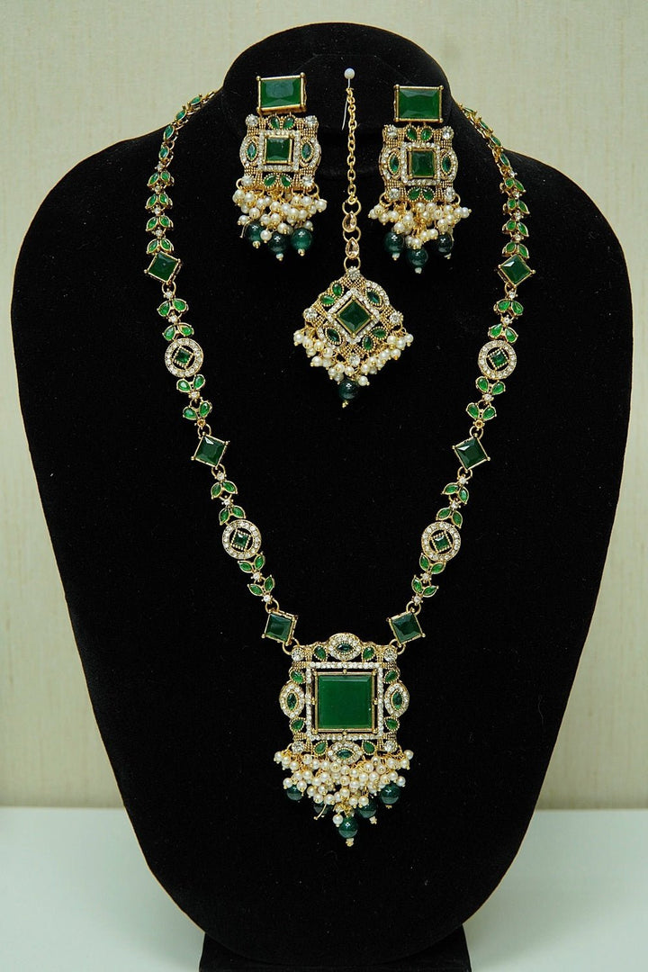 Egyptian Polki Mala Set - tlmjewels