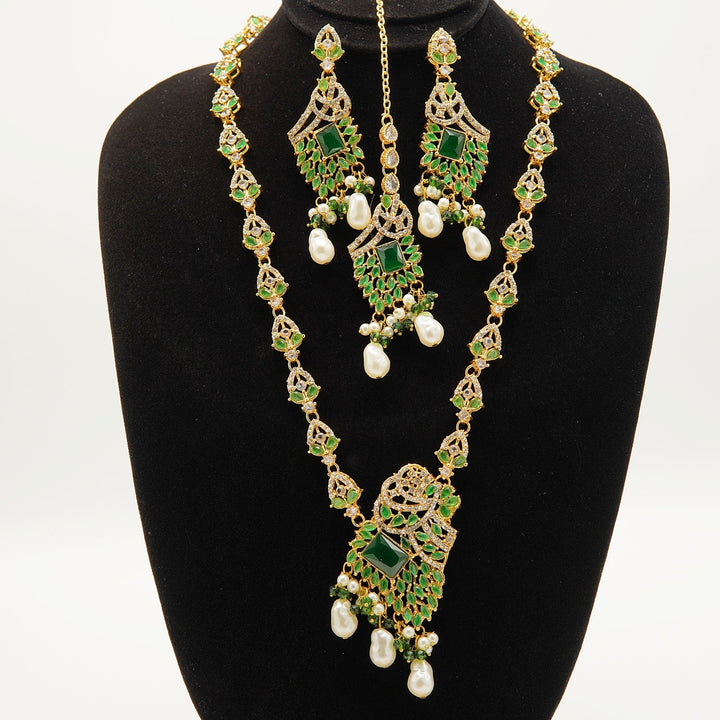 Egyptian Polkis Stones Mother Of Pearl Piroyi Mala Set - tlmjewels