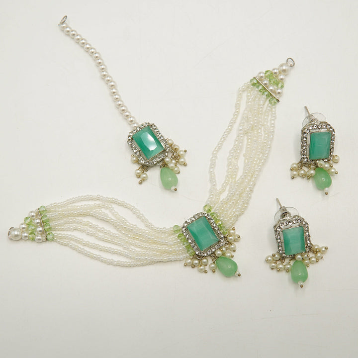 Egyptian Square Stone Mini Choker Set - tlmjewels