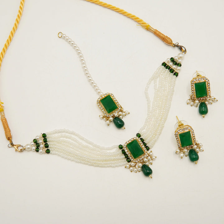 Egyptian Square Stone Mini Choker Set - tlmjewels