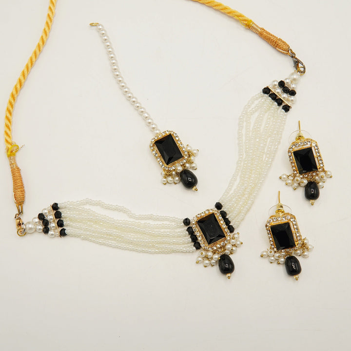 Egyptian Square Stone Mini Choker Set - tlmjewels