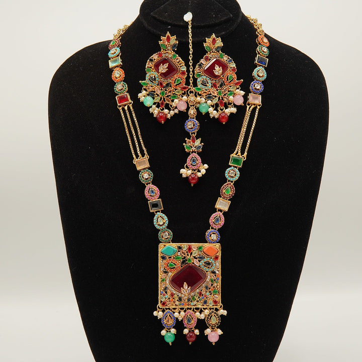 Egyption GemStones Long Mala Sets - tlmjewels