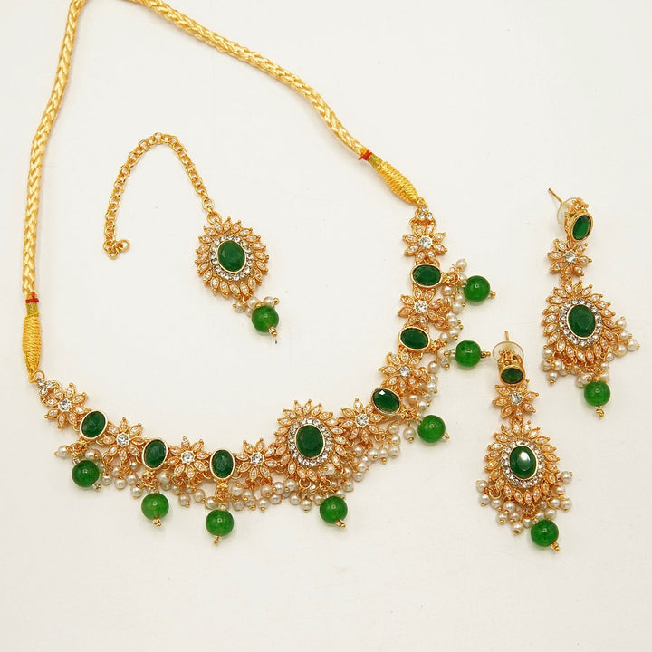 Egyption Polkis Sleak Look Flexible Necklace Sets - tlmjewels