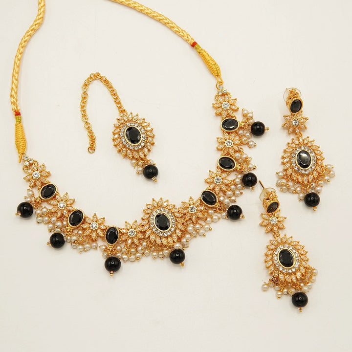 Egyption Polkis Sleak Look Flexible Necklace Sets - tlmjewels