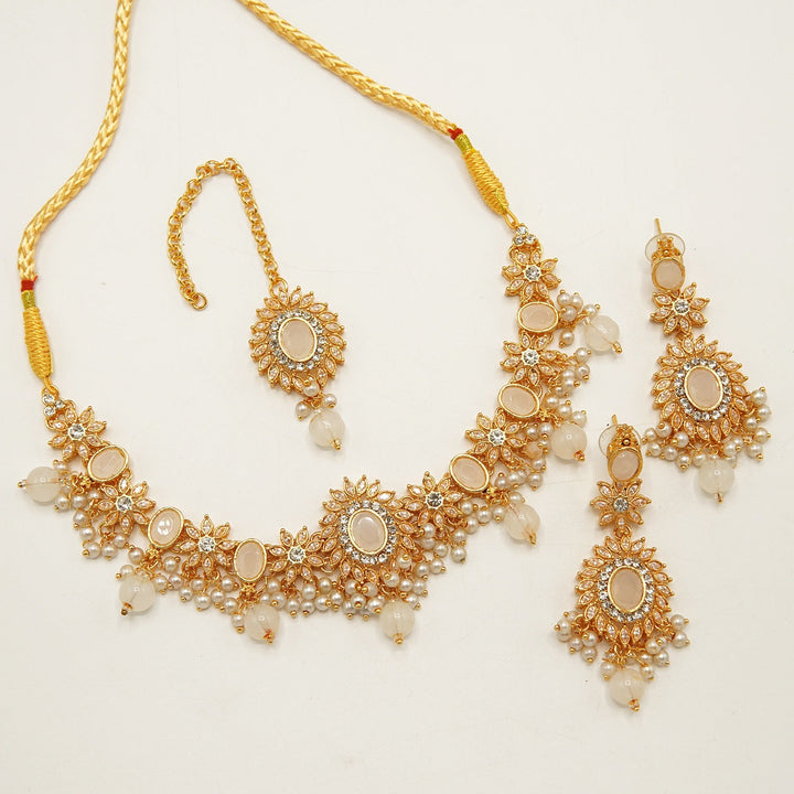 Egyption Polkis Sleak Look Flexible Necklace Sets - tlmjewels