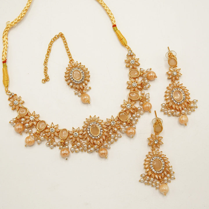 Egyption Polkis Sleak Look Flexible Necklace Sets - tlmjewels
