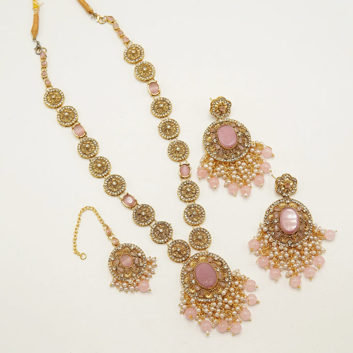 Egyption Precious Long Mala Set - tlmjewels