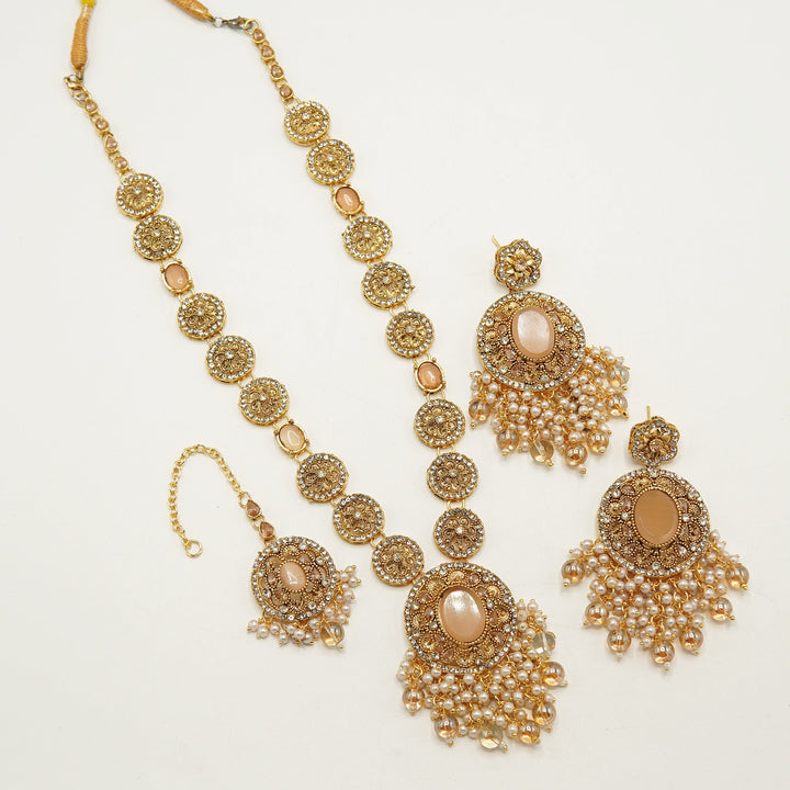 Egyption Precious Long Mala Set - tlmjewels