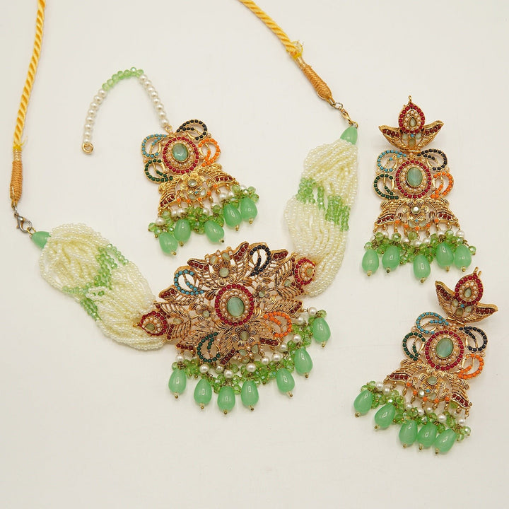 Elegant Nauratan Choker Set - tlmjewels