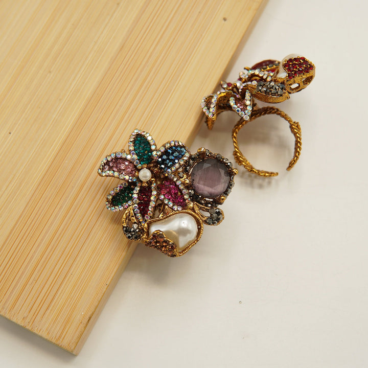 Floral M.O.P Gem's Ring - tlmjewels