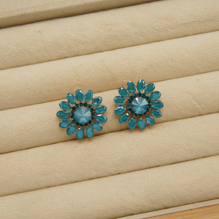 Flower Zircone Ear Studs - tlmjewels