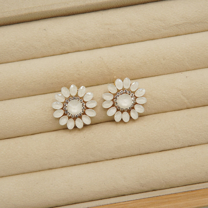 Flower Zircone Ear Studs - tlmjewels