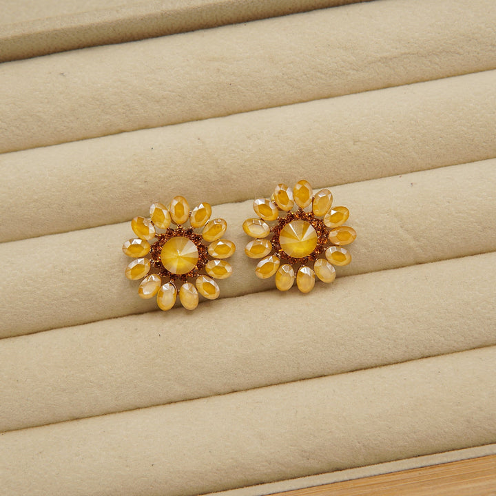 Flower Zircone Ear Studs - tlmjewels