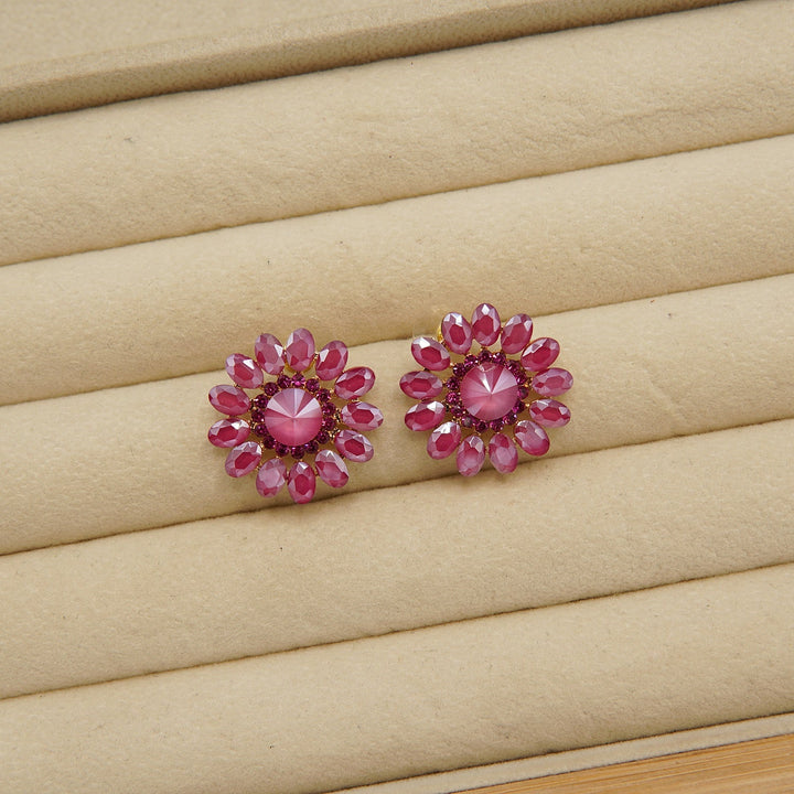Flower Zircone Ear Studs - tlmjewels