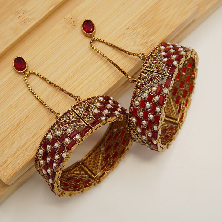 Full Stones Colored Antique Polish Kara's Pair - tlmjewels