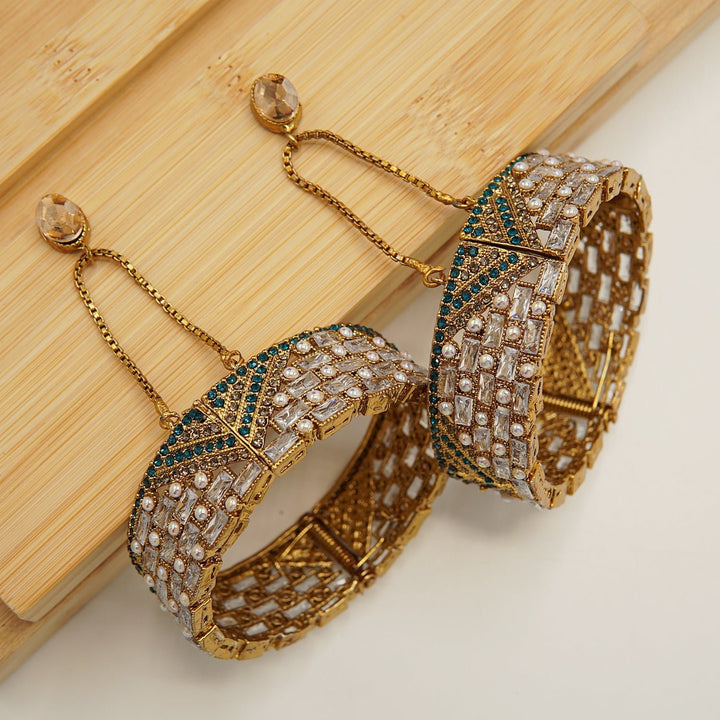 Full Stones Colored Antique Polish Kara's Pair - tlmjewels