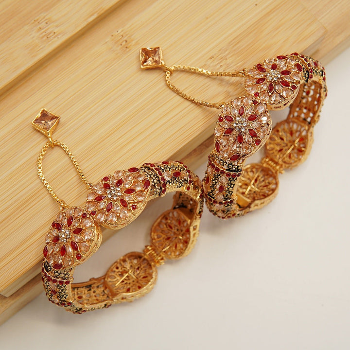 Full Zircones Double Sided Bangles Pair - tlmjewels