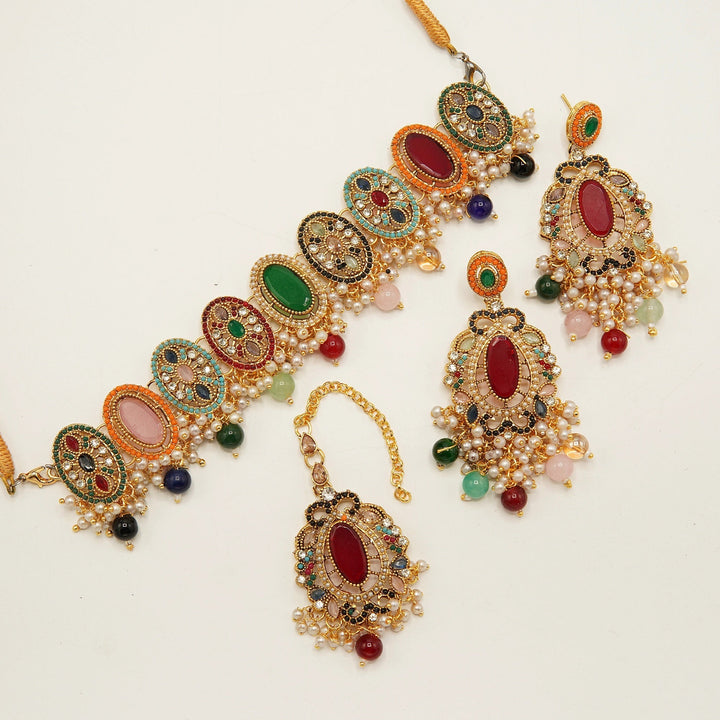 Gems And Polkis Choker Set - tlmjewels