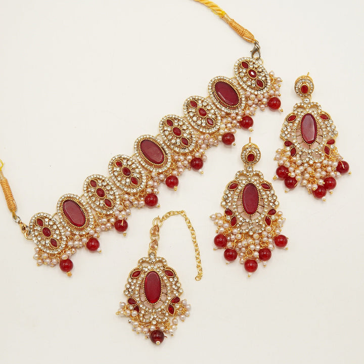 Gems And Polkis Choker Set - tlmjewels