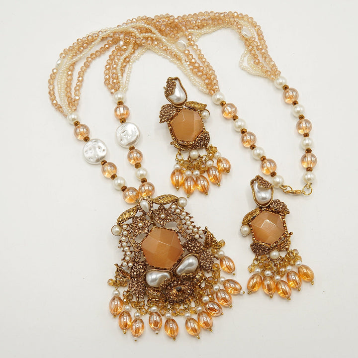 Gems Pendaant M.O.P Mala Set - tlmjewels