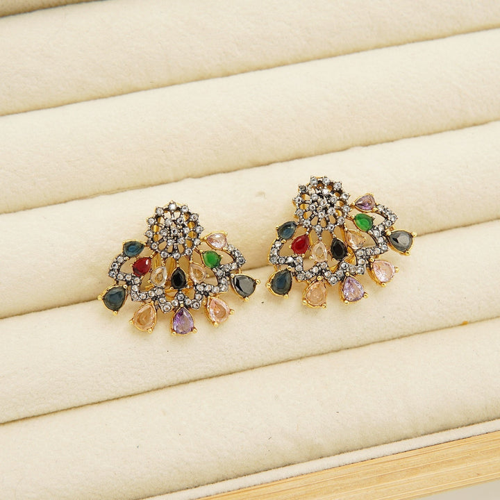 Gold Plated Jarao Zircones Mini Studs - tlmjewels