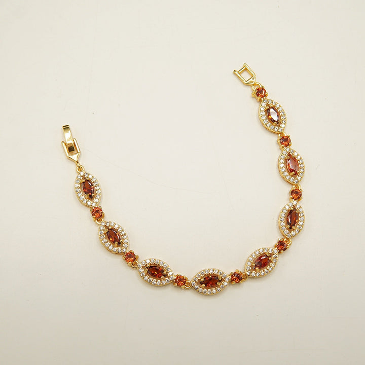Gold Tone Ziconia Doublet Bracelets - tlmjewels