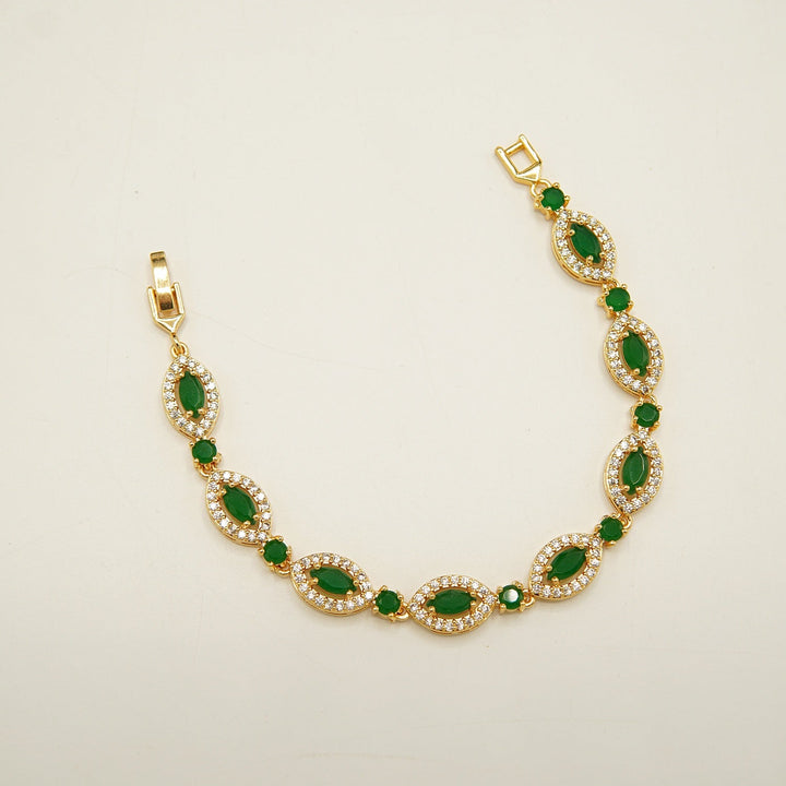 Gold Tone Ziconia Doublet Bracelets - tlmjewels