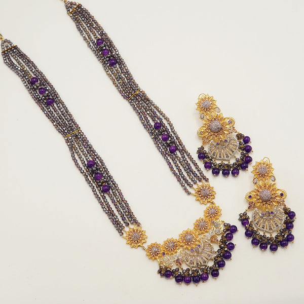 Micro Zircones Dholna Mala Set - tlmjewels