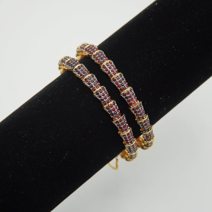 Micro Zircones Thin Bangles Pair - tlmjewels