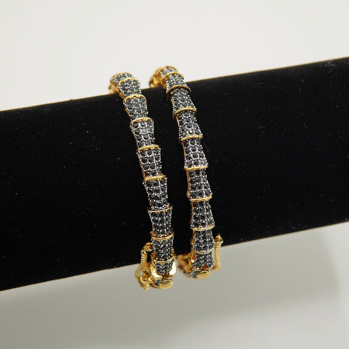 Micro Zircones Thin Bangles Pair - tlmjewels