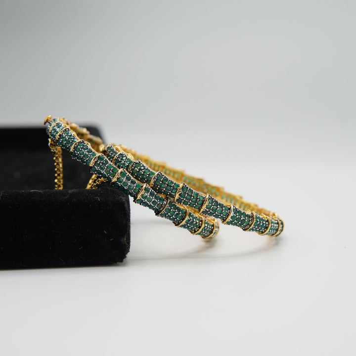 Micro Zircones Thin Bangles Pair - tlmjewels