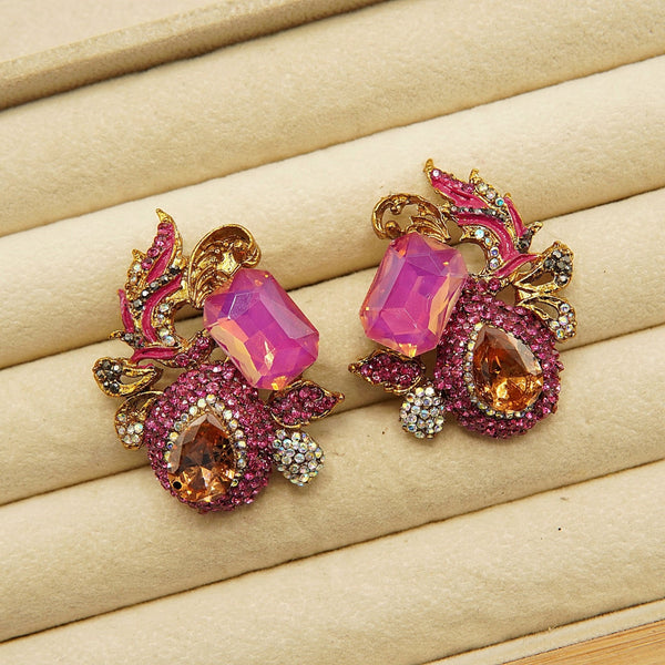 Moissanite Stone Turkish Medium Size Studs - tlmjewels Pakistan